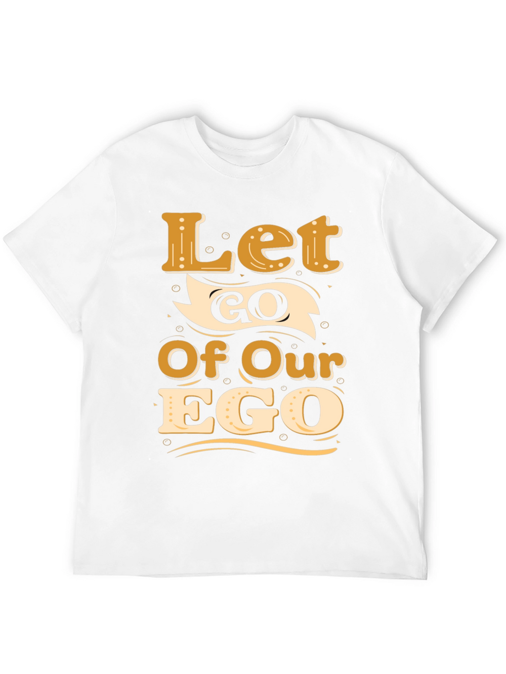 Let Go Of Our Ego Black Graphic Tee