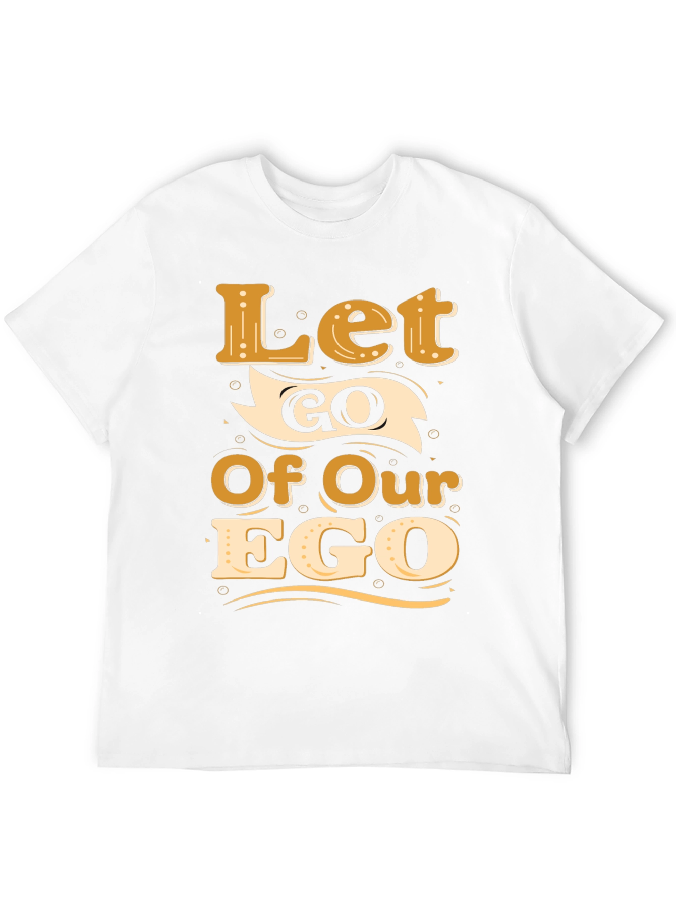Let Go Of Our Ego Black Graphic Tee
