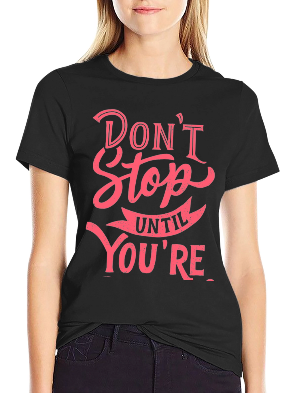 Dont Stop Graphic T-Shirt - Black