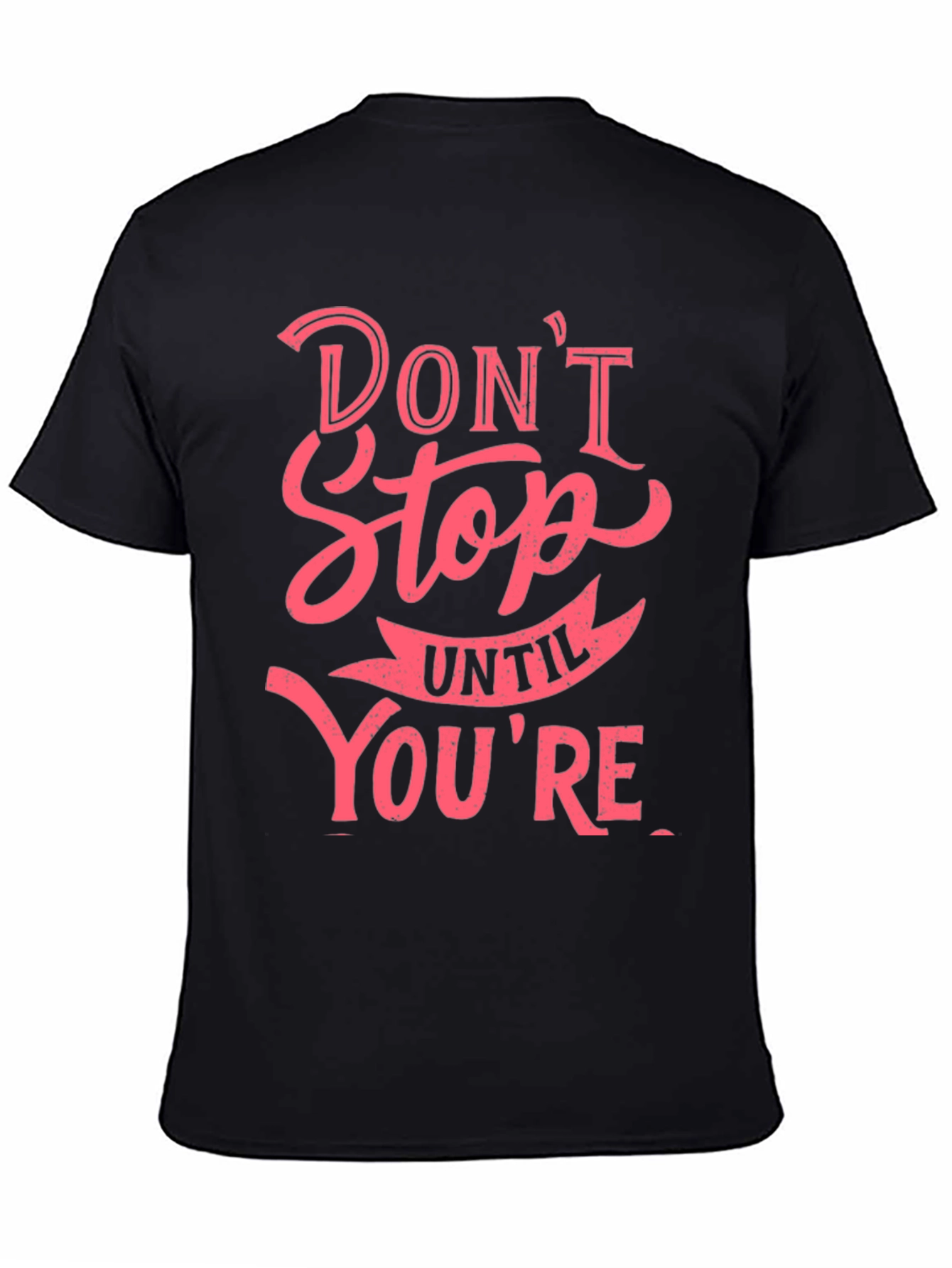 Dont Stop Graphic T-Shirt - Black