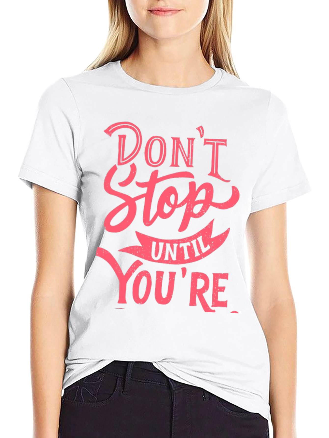 Dont Stop Graphic T-Shirt - Black