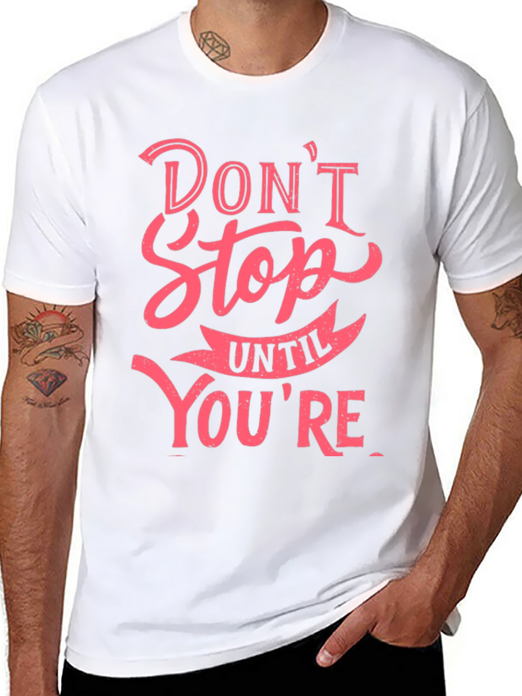 Dont Stop Graphic T-Shirt - Black