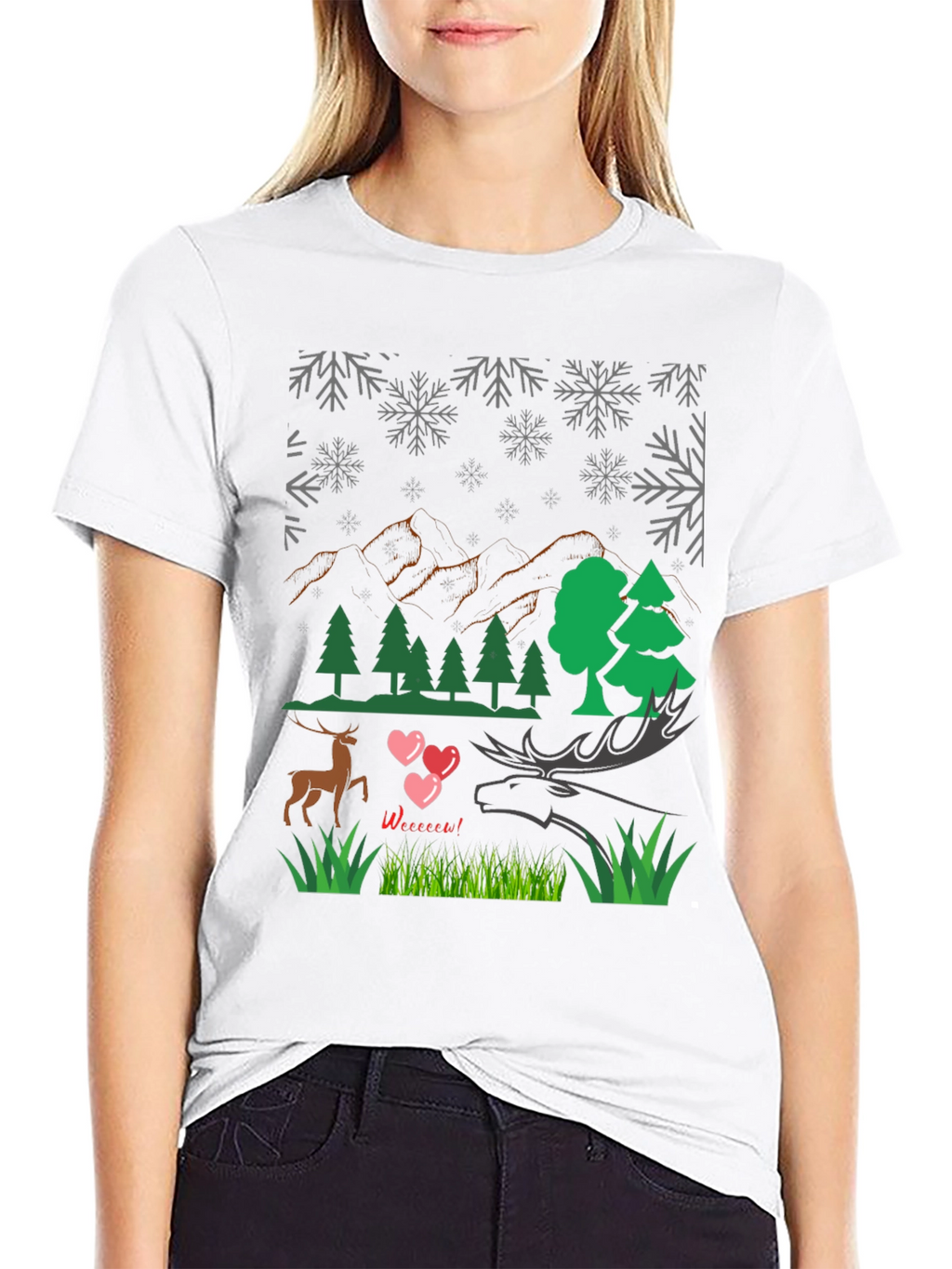 Winter Deer Love T-Shirt