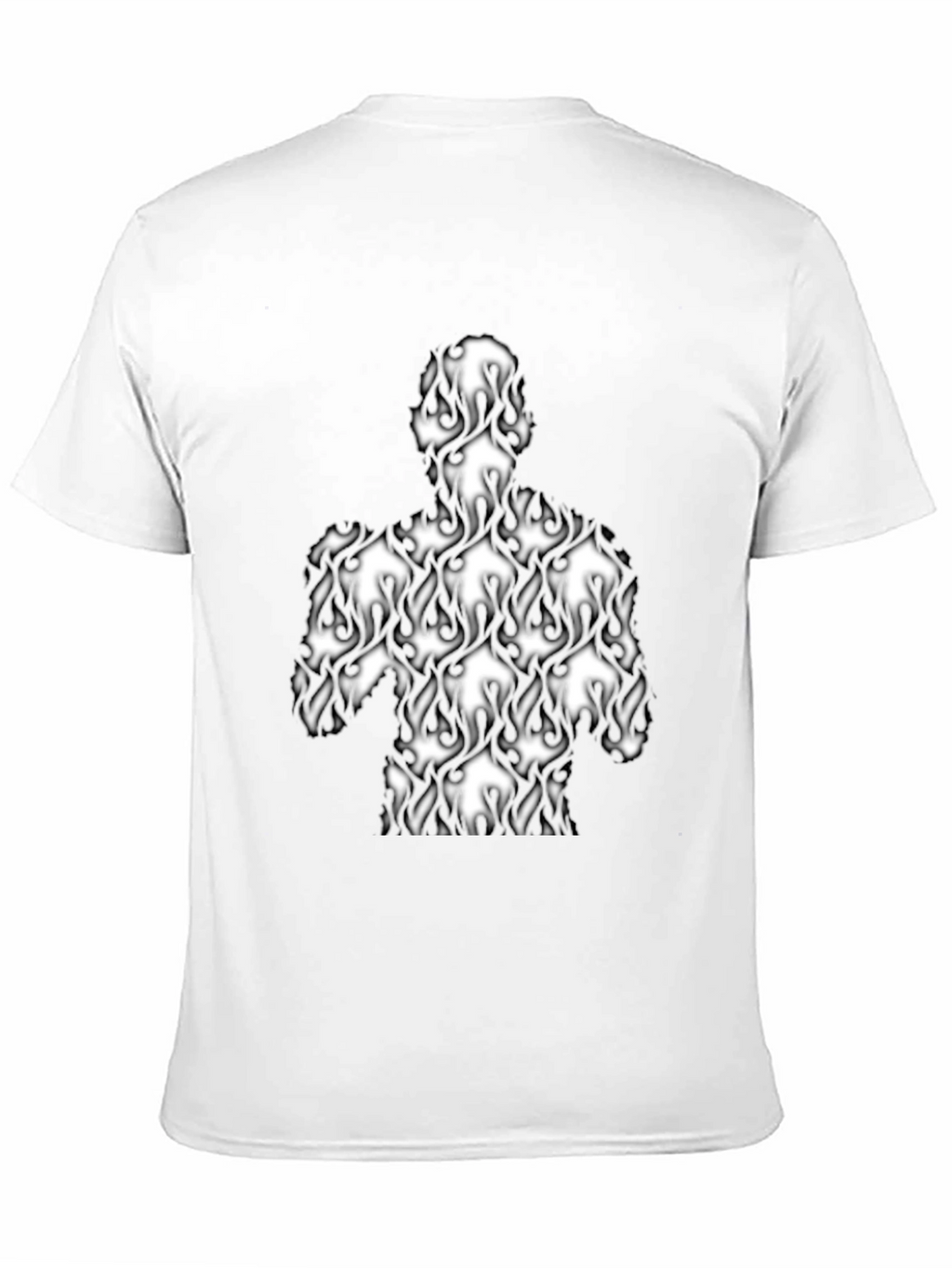 Abstract Spade Figure Black T-Shirt