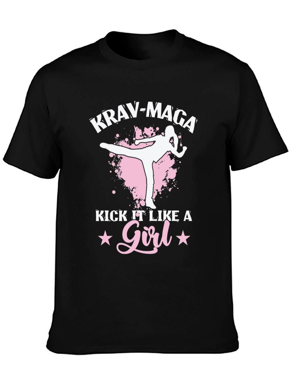 Krav Maga Kick Like A Girl T-Shirt