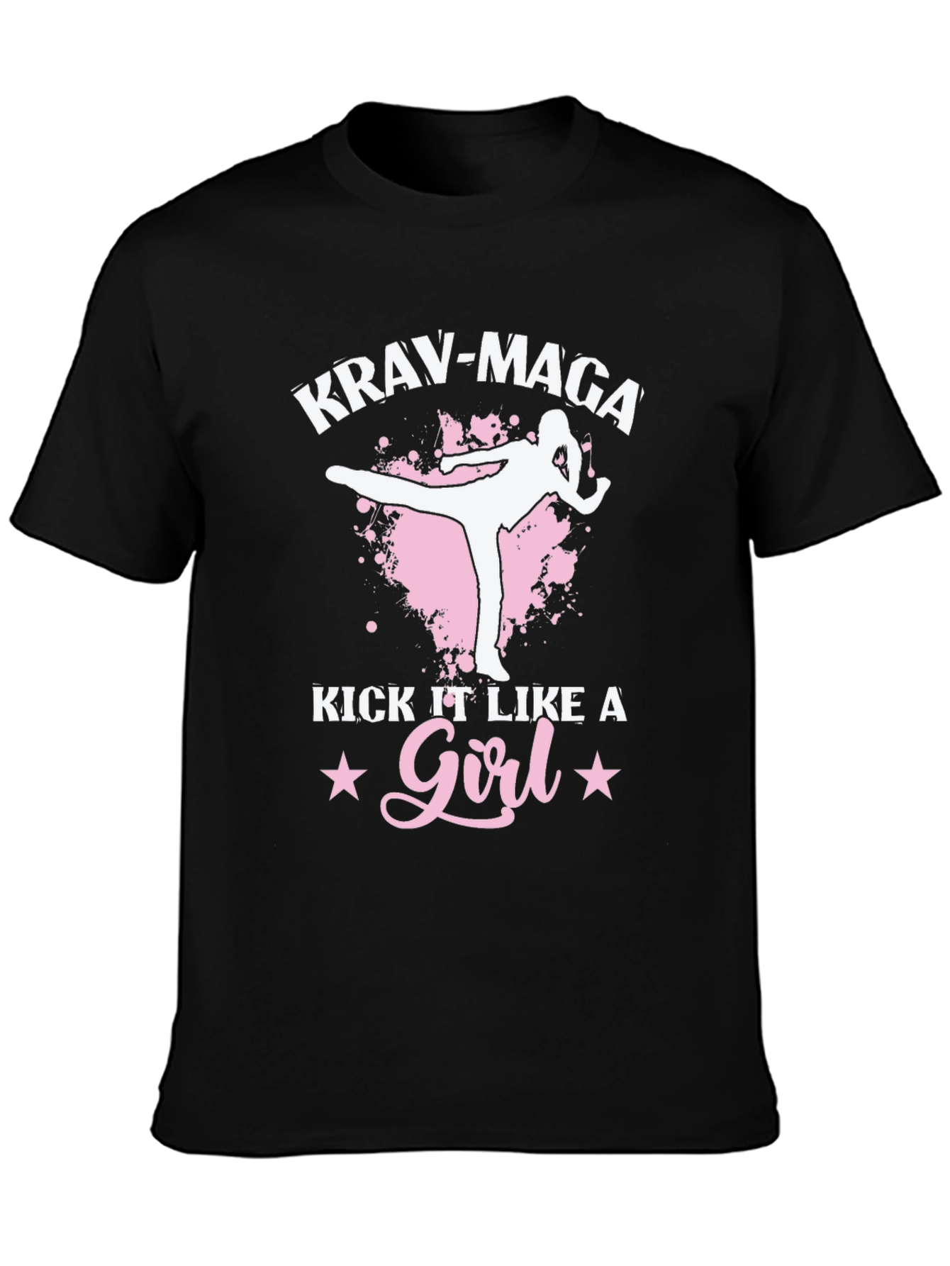 Krav Maga Kick Like A Girl T-Shirt