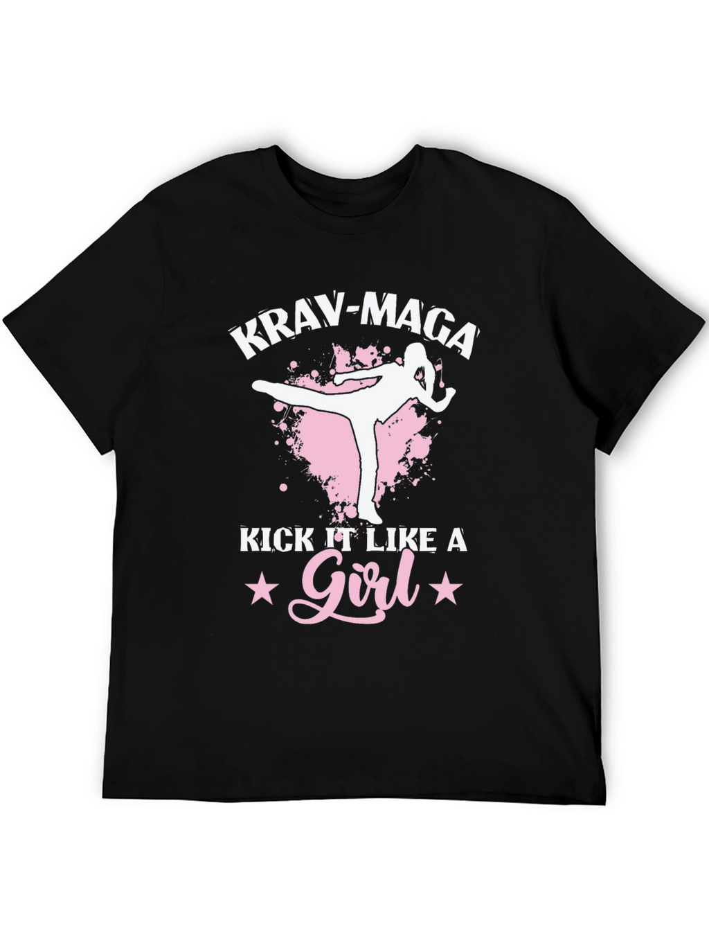 Krav Maga Kick Like A Girl T-Shirt