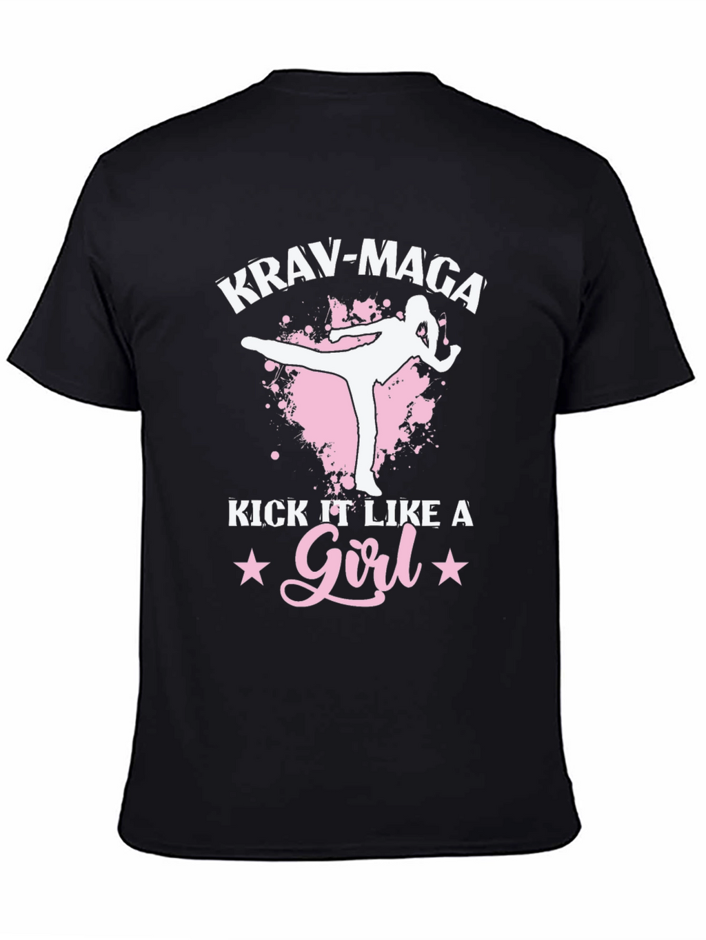 Krav Maga Kick Like A Girl T-Shirt