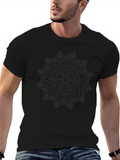 Black Mandala Graphic T-Shirt - Stylish & Comfortable