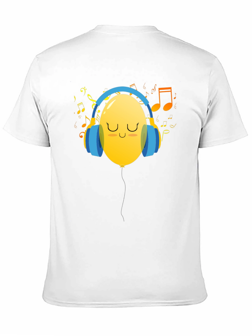 Musical Balloon Graphic Tee - Black Casual Shirt