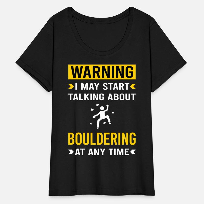 Warning Bouldering Rock Climbing