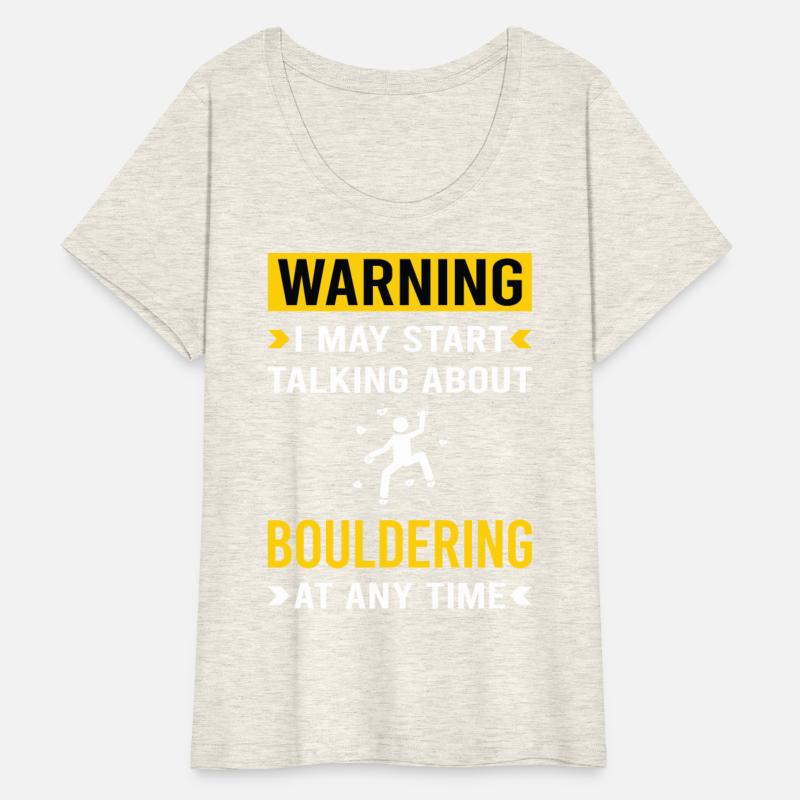 Warning Bouldering Rock Climbing