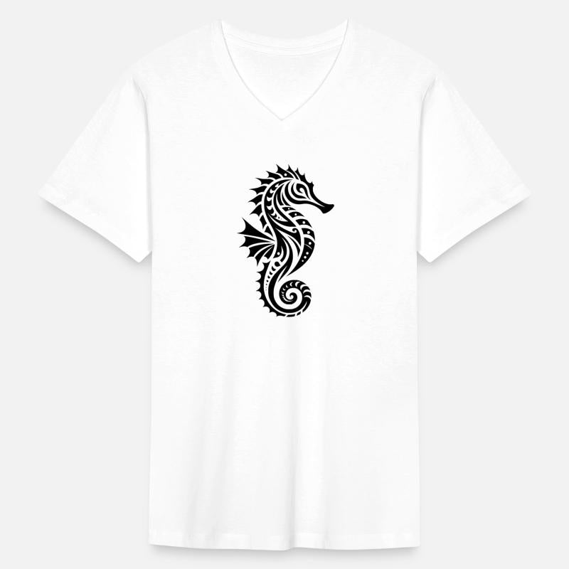 Water Swimming Training Tribal Seahorse Tattoo