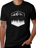Mountain and Forest Graphic T-Shirt