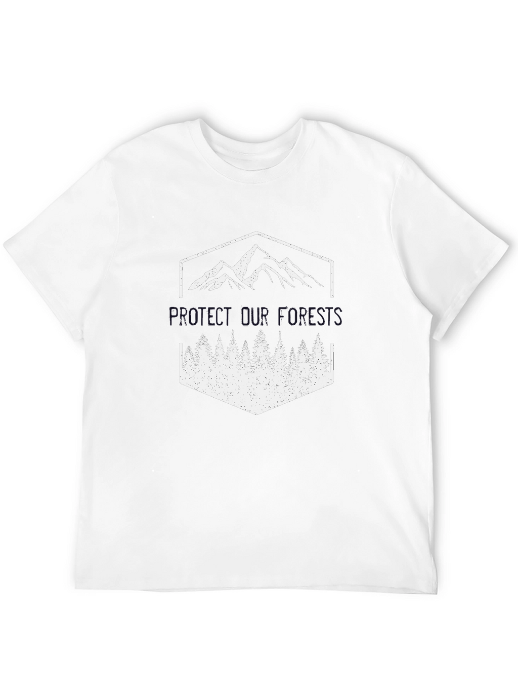 Mountain and Forest Graphic T-Shirt