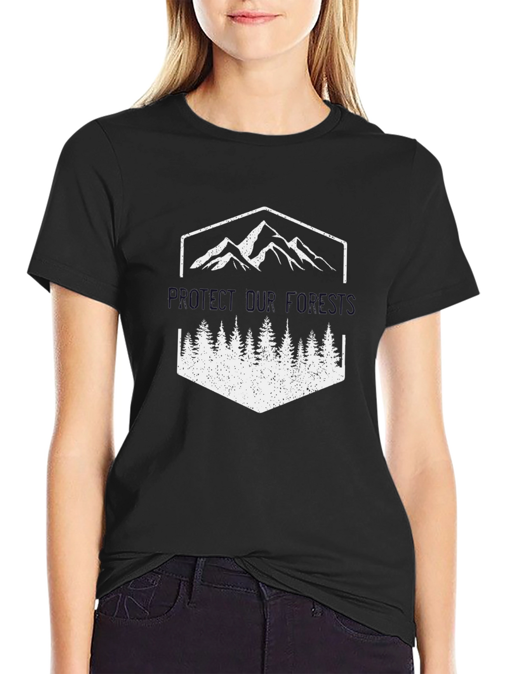 Mountain and Forest Graphic T-Shirt