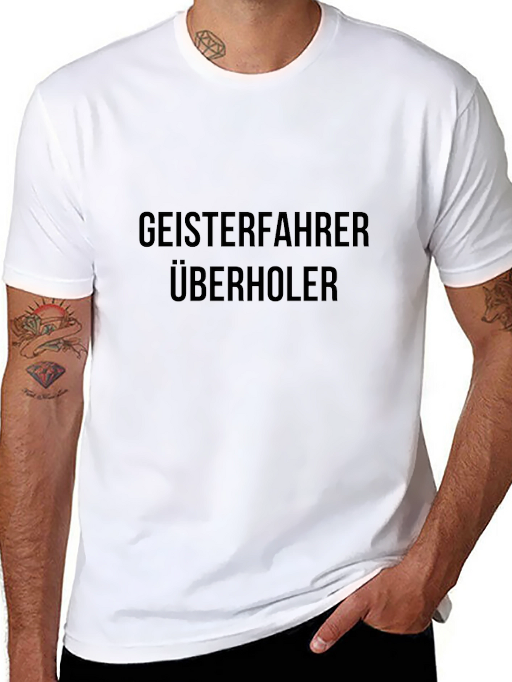 Geisterfahrer Überholer Black T-Shirt
