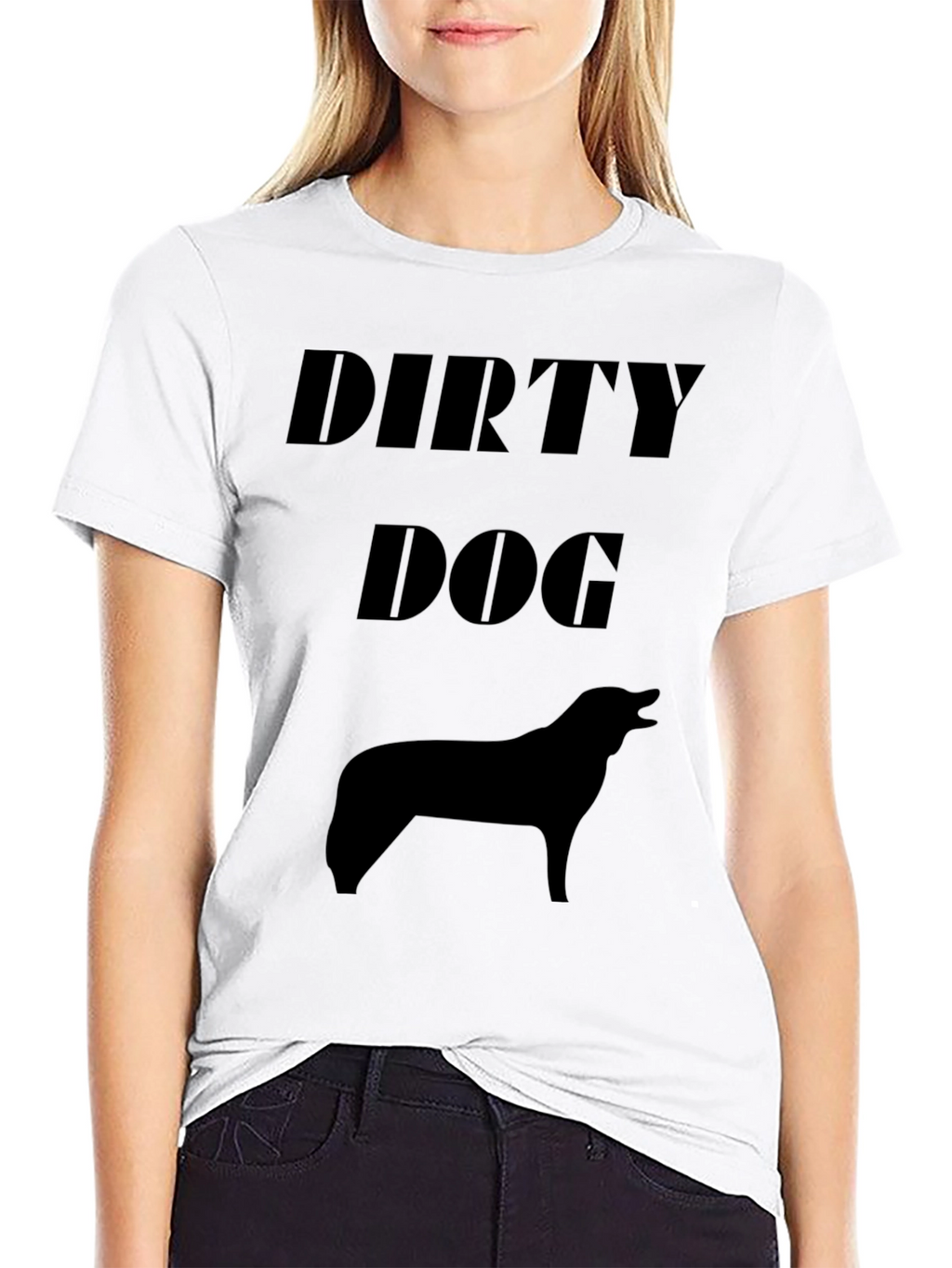 Dirty Dog Black Graphic T-Shirt