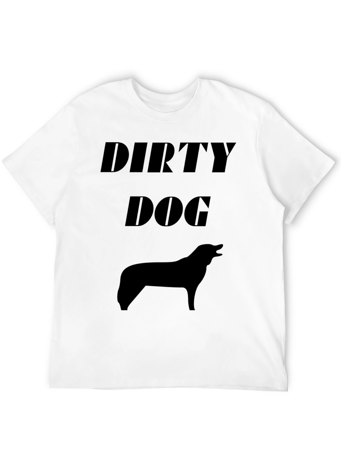 Dirty Dog Black Graphic T-Shirt