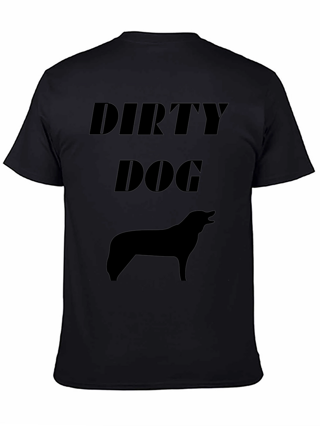 Dirty Dog Black Graphic T-Shirt