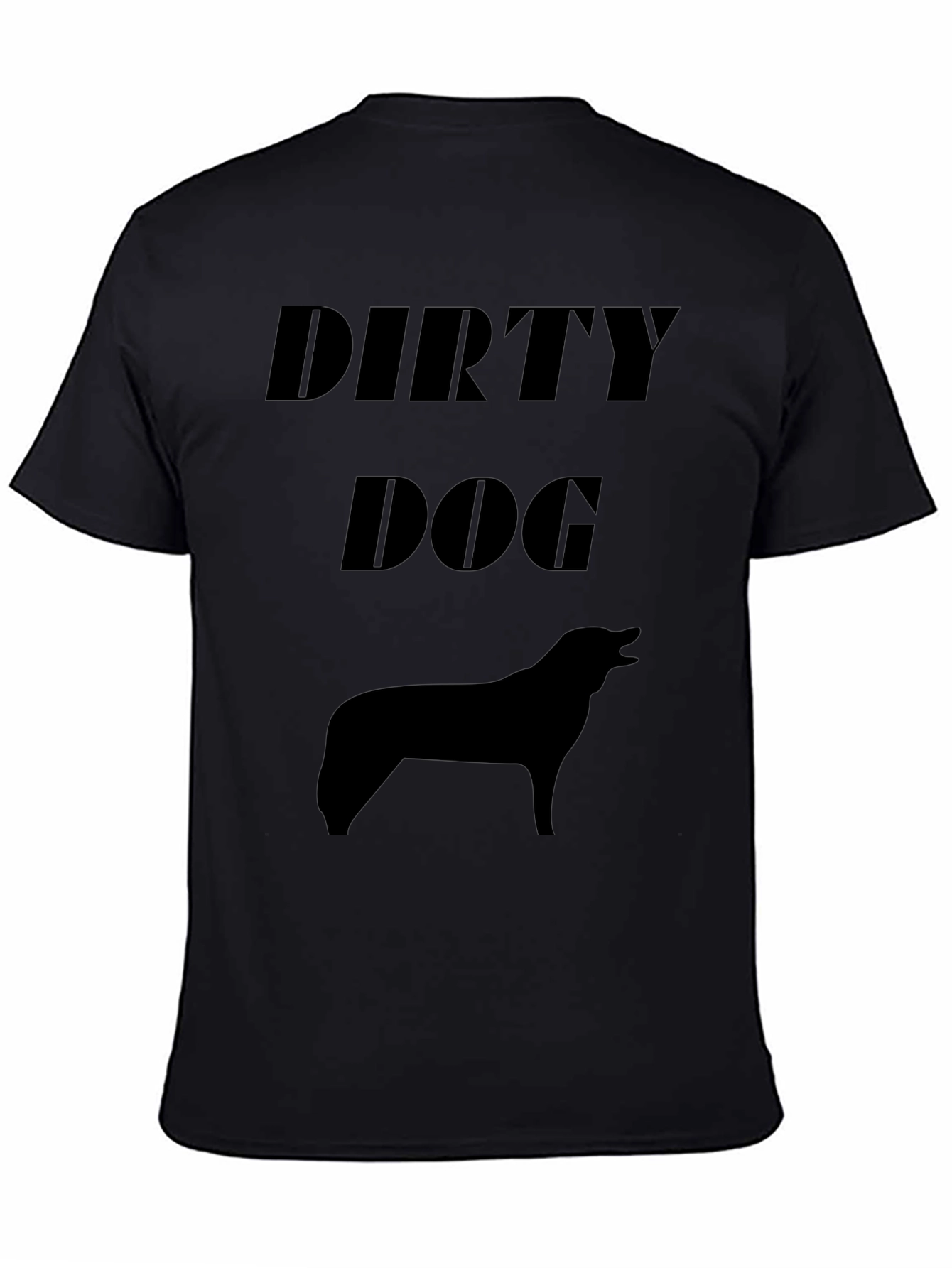 Dirty Dog Black Graphic T-Shirt