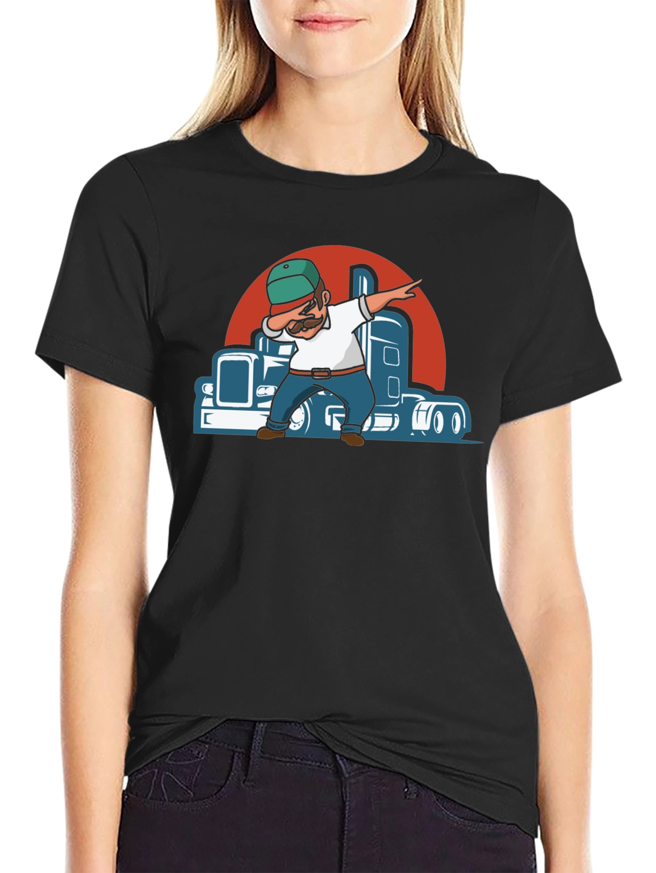 Trucker Dab Graphic T-Shirt