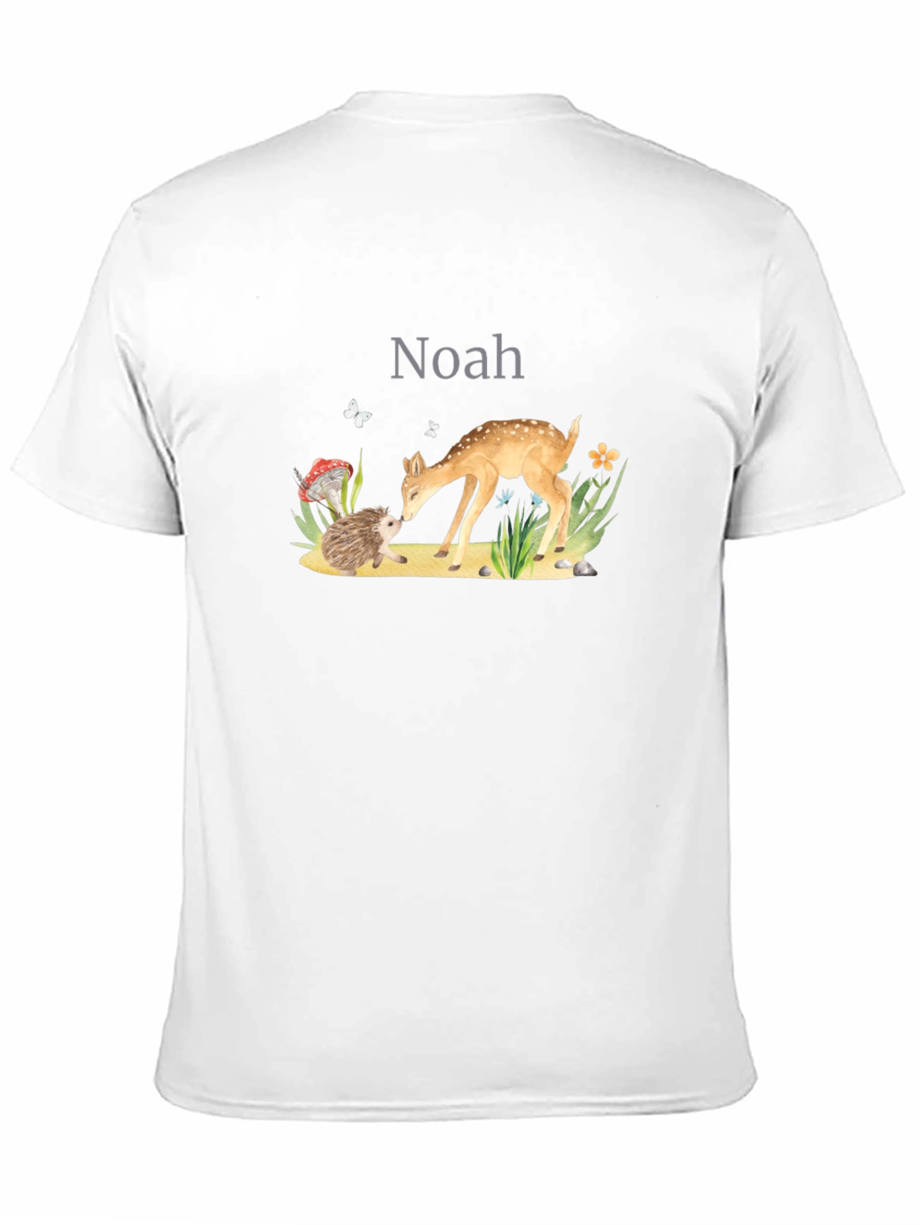Noahs Woodland Friends Black T-Shirt