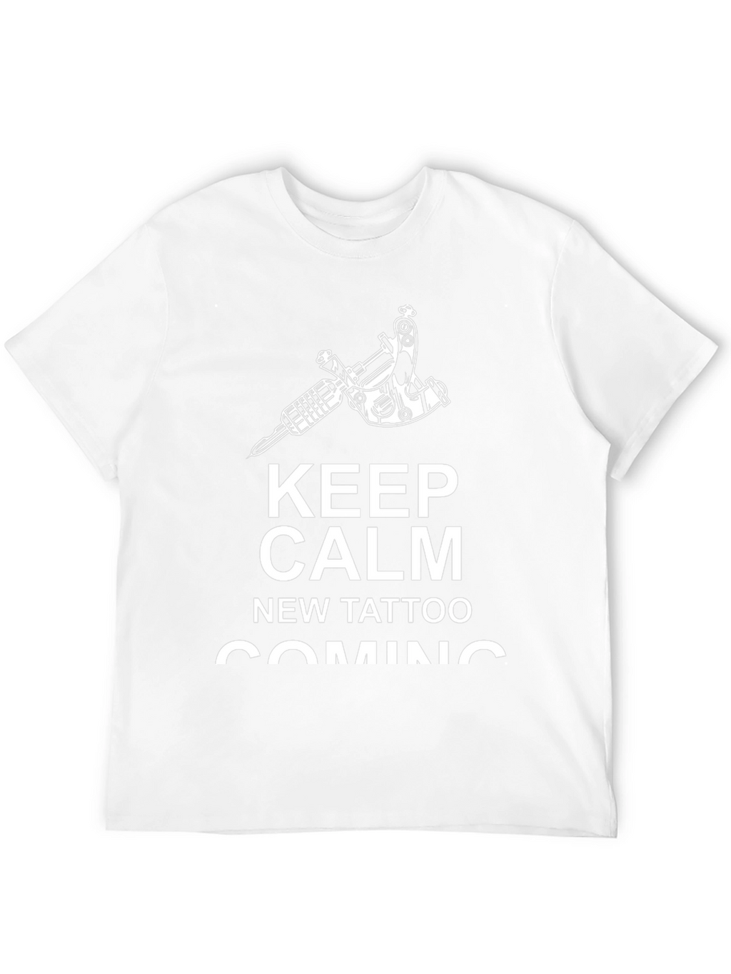 Keep Calm New Tattoo Coming T-Shirt - Black