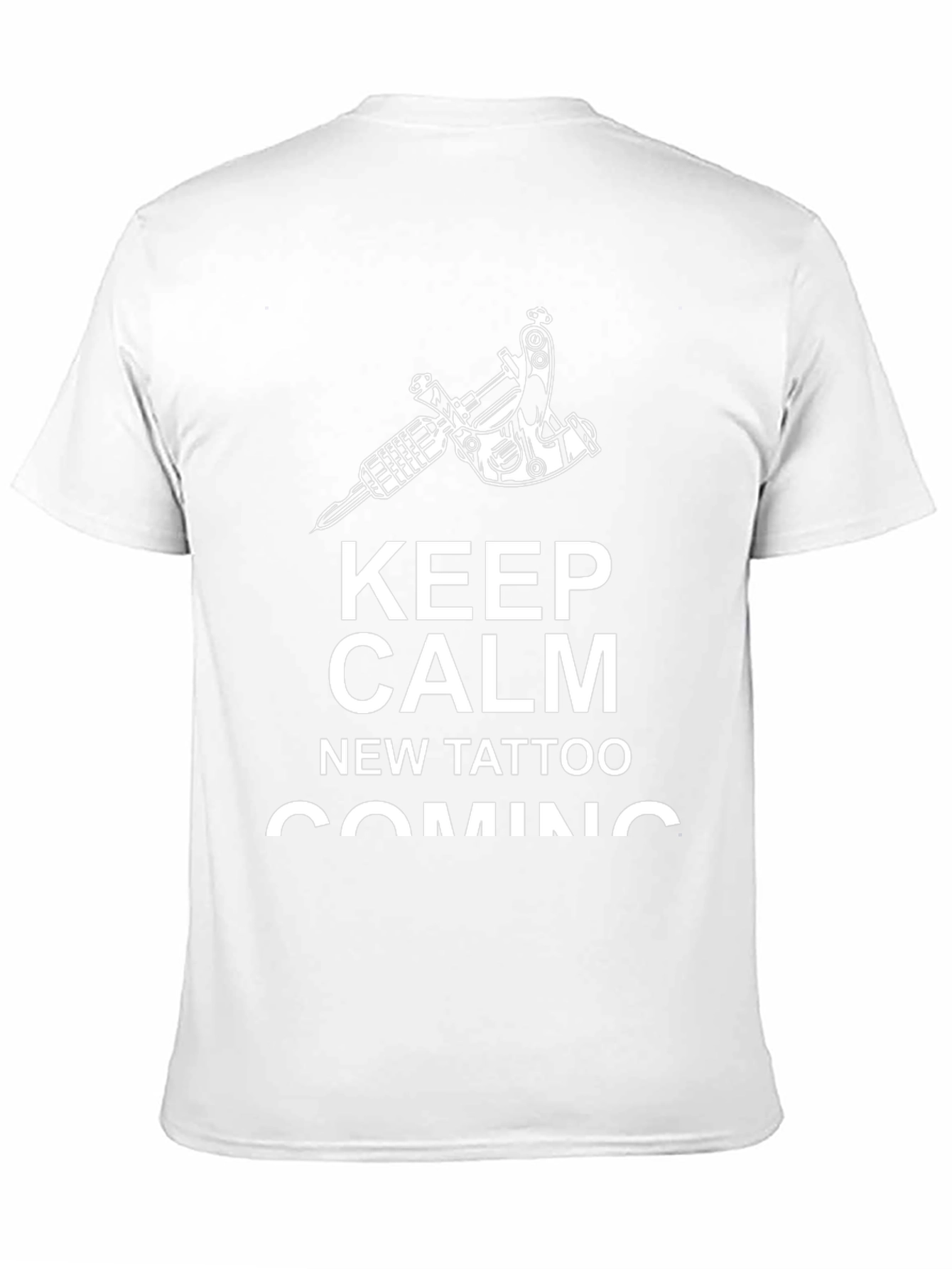 Keep Calm New Tattoo Coming T-Shirt - Black