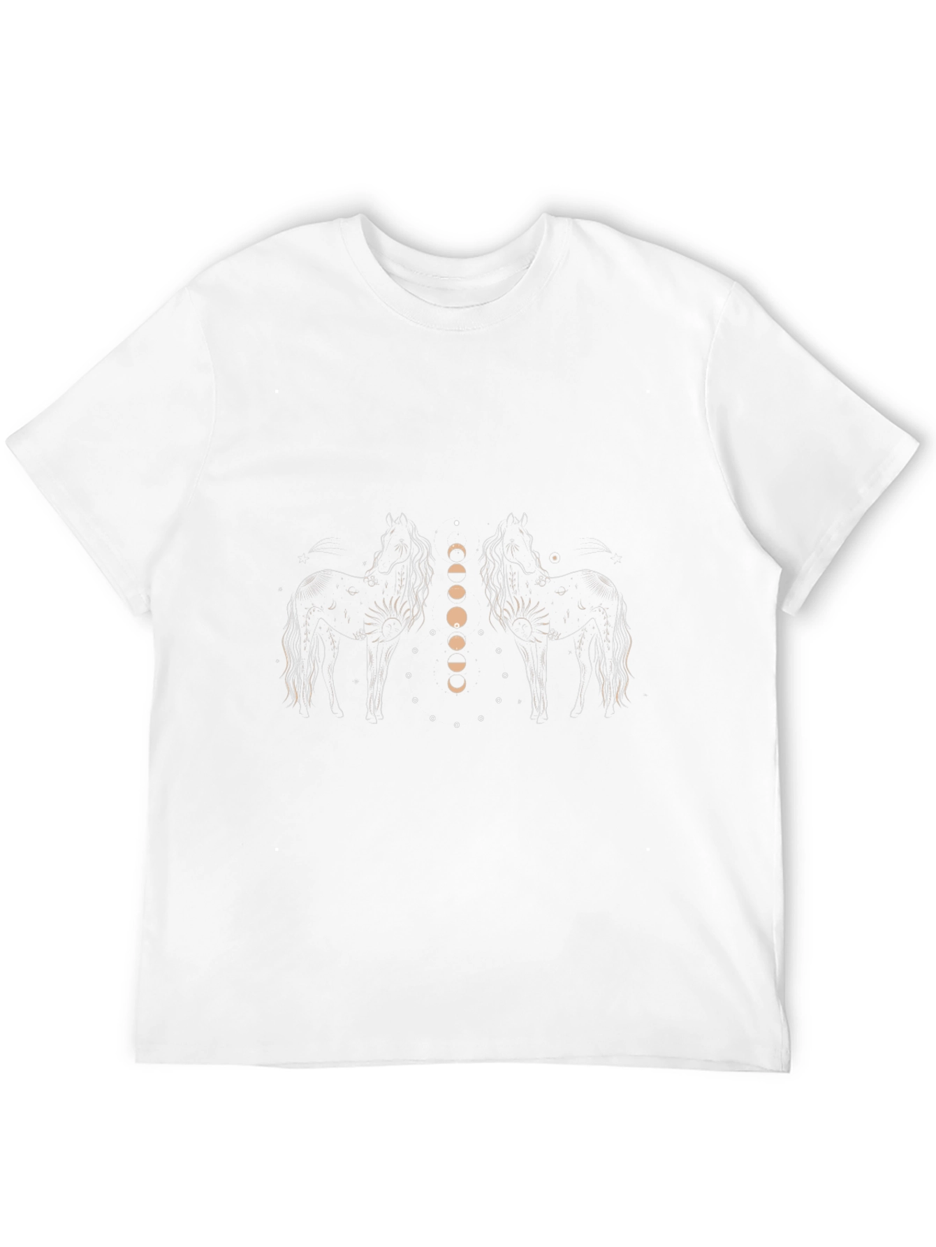 Black Horse & Moon Phases Graphic Tee