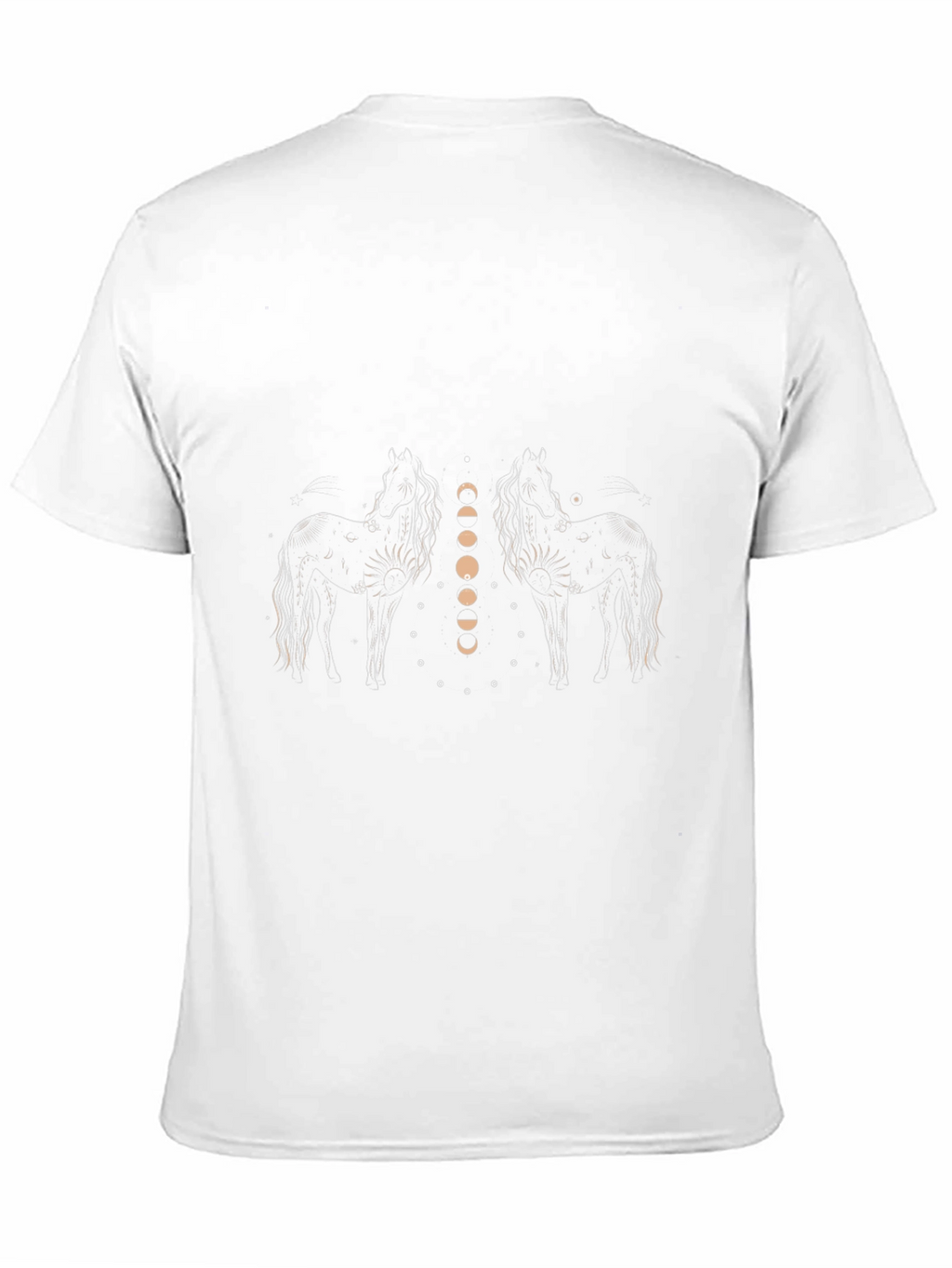 Black Horse & Moon Phases Graphic Tee