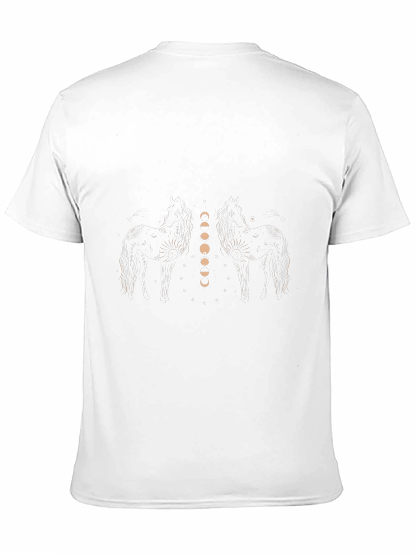Black Horse & Moon Phases Graphic Tee
