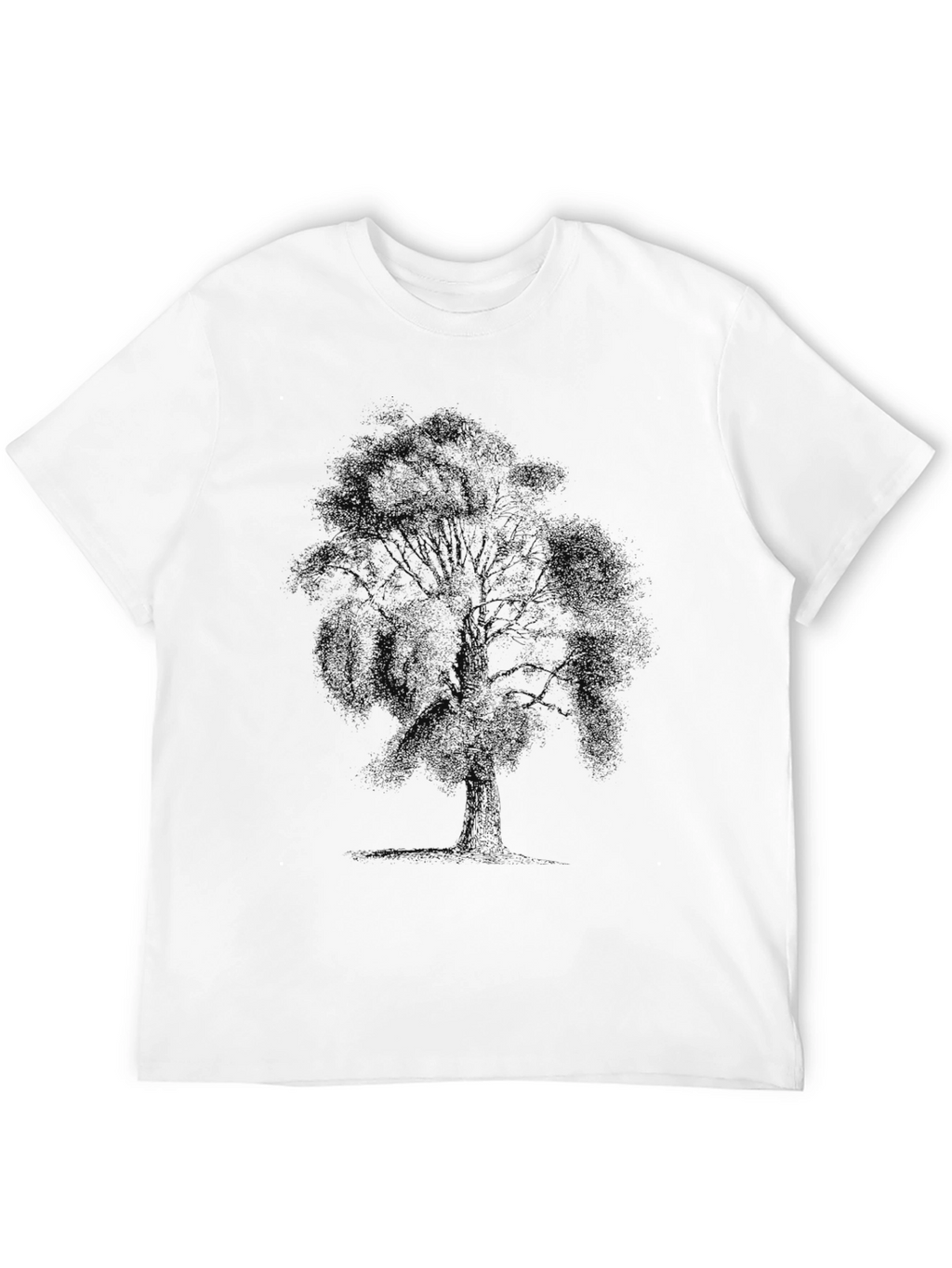 Mens Black T-Shirt - Tree Graphic