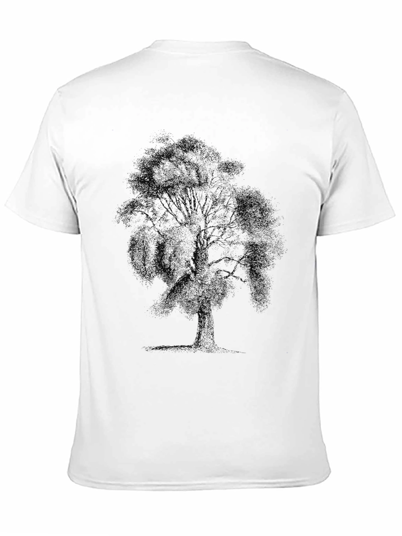 Mens Black T-Shirt - Tree Graphic