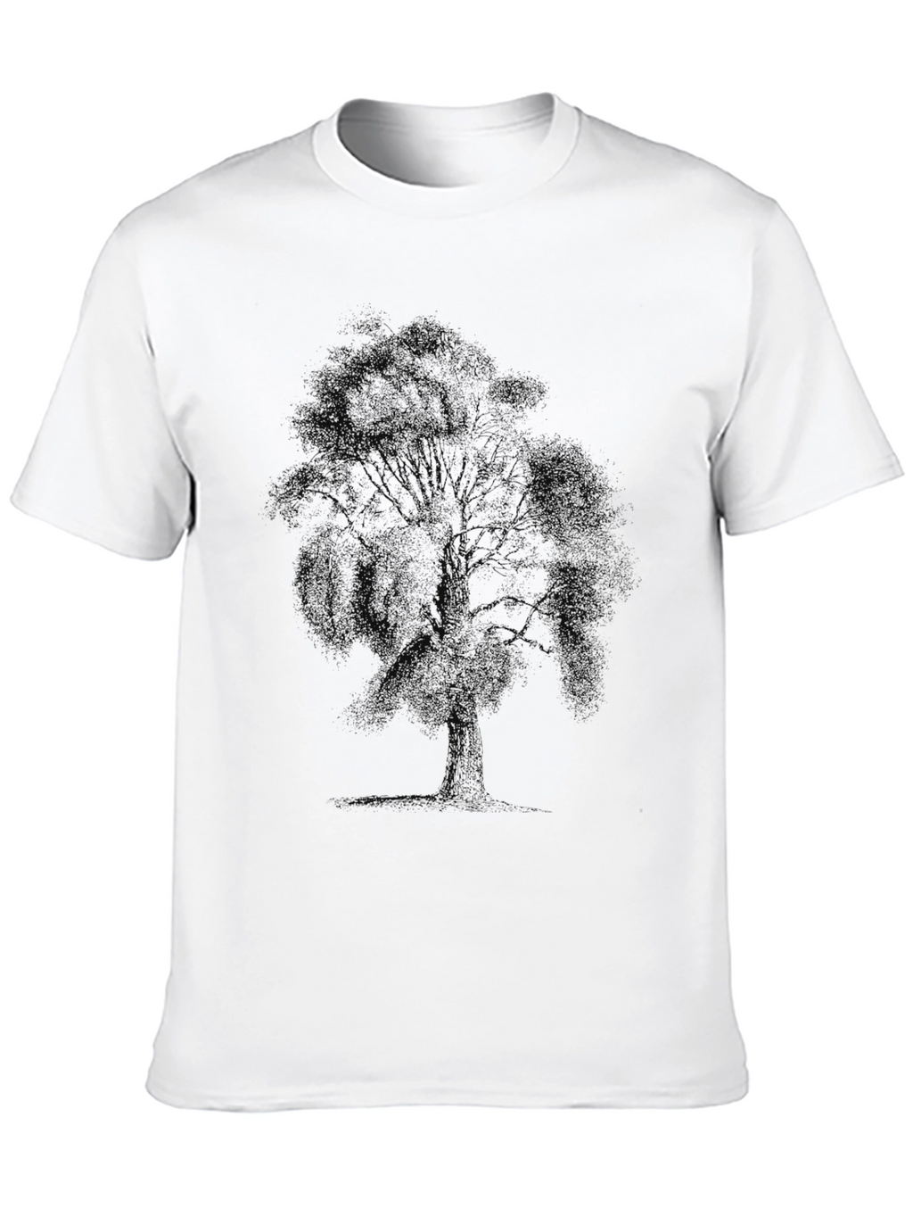 Mens Black T-Shirt - Tree Graphic