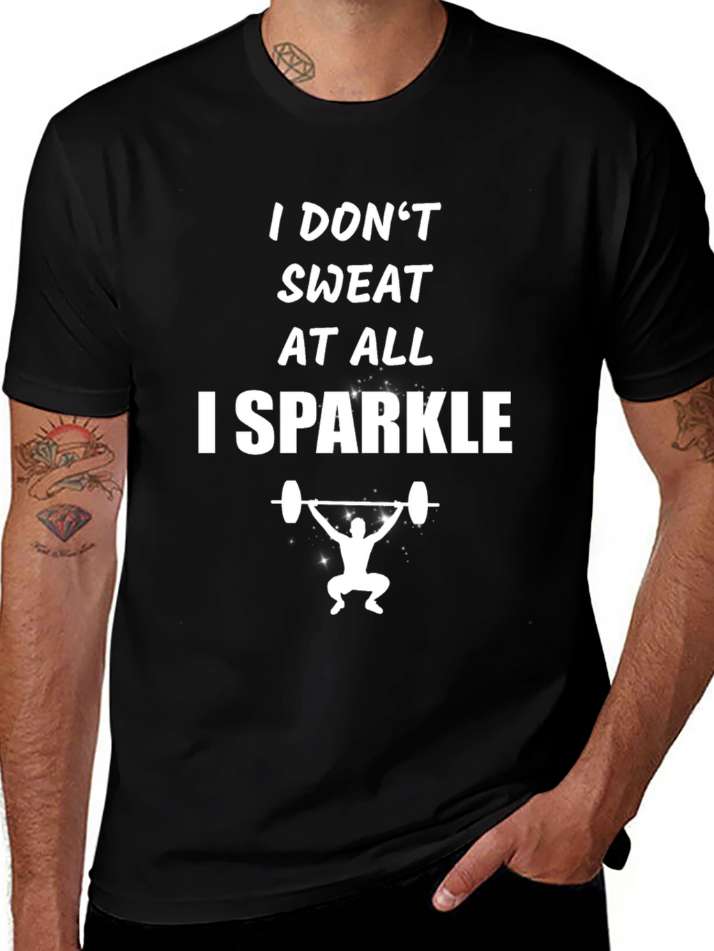 I Dont Sweat I Sparkle Weightlifting T-Shirt