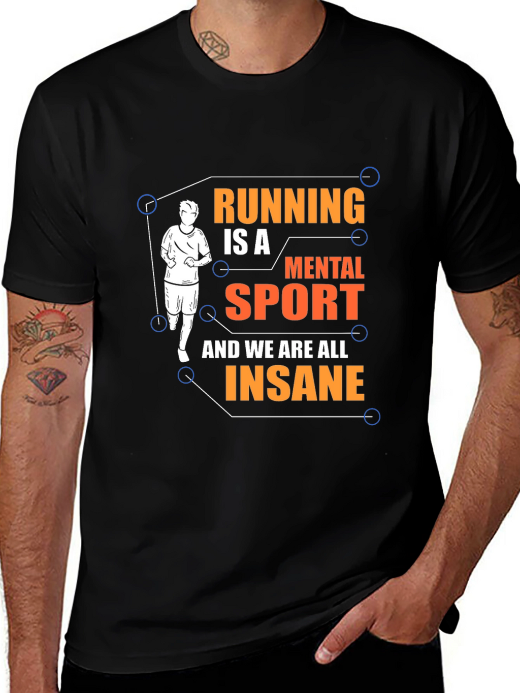 Running is a Mental Sport Graphic Tee