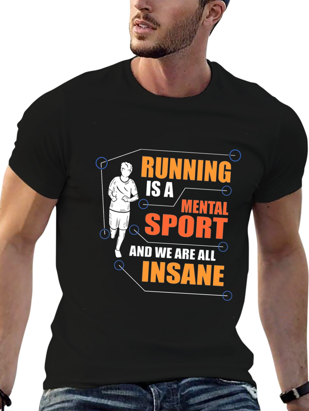 Running is a Mental Sport Graphic Tee