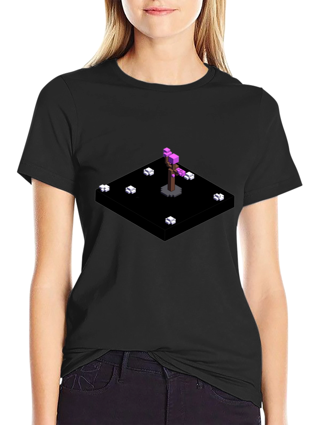 Pixel Art Tree T-Shirt - Modern Graphic Tee