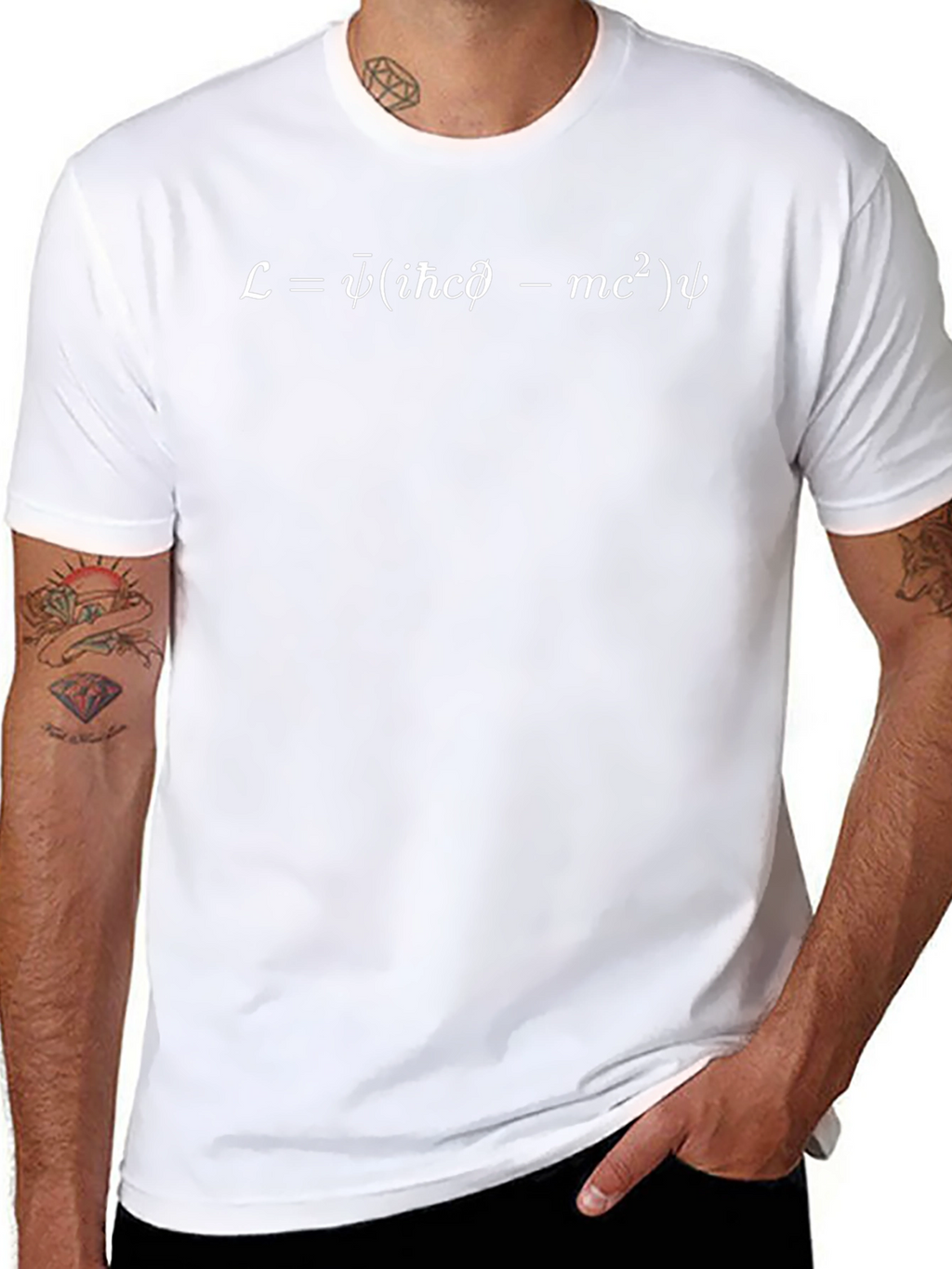Physics Equation T-Shirt - Black Cotton Blend