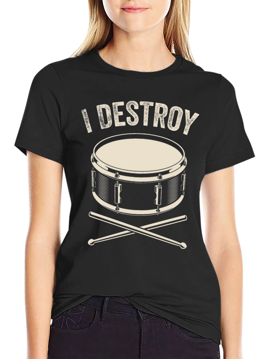 I Destroy Drum T-Shirt - Musician Tee