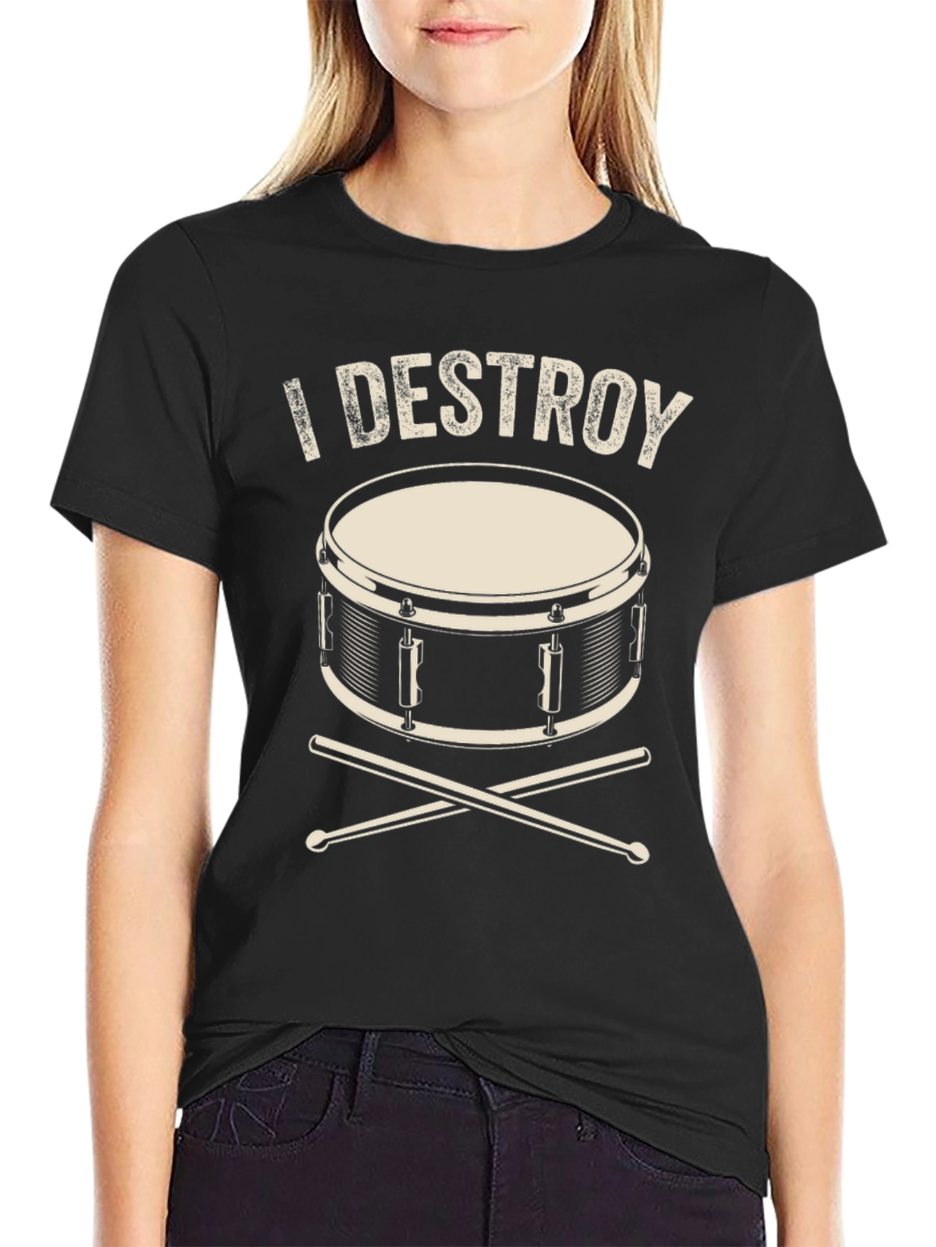 I Destroy Drum T-Shirt - Musician Tee