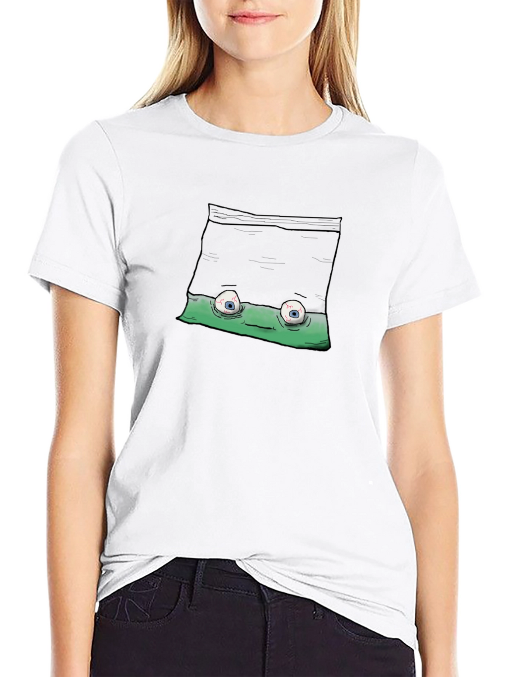 Funny Graphic T-Shirt - Quirky Eye Design