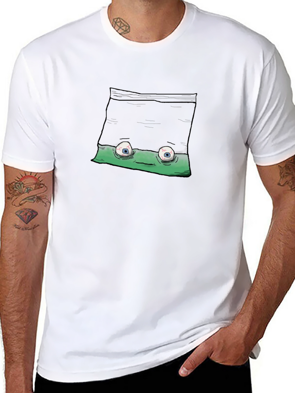 Funny Graphic T-Shirt - Quirky Eye Design