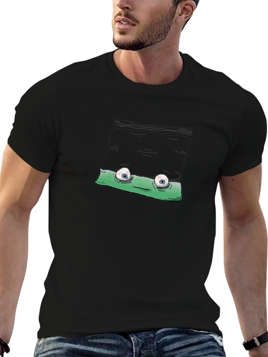 Funny Graphic T-Shirt - Quirky Eye Design