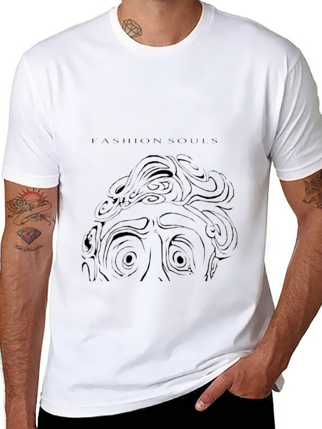 Fashion Souls Graphic Print T-Shirt