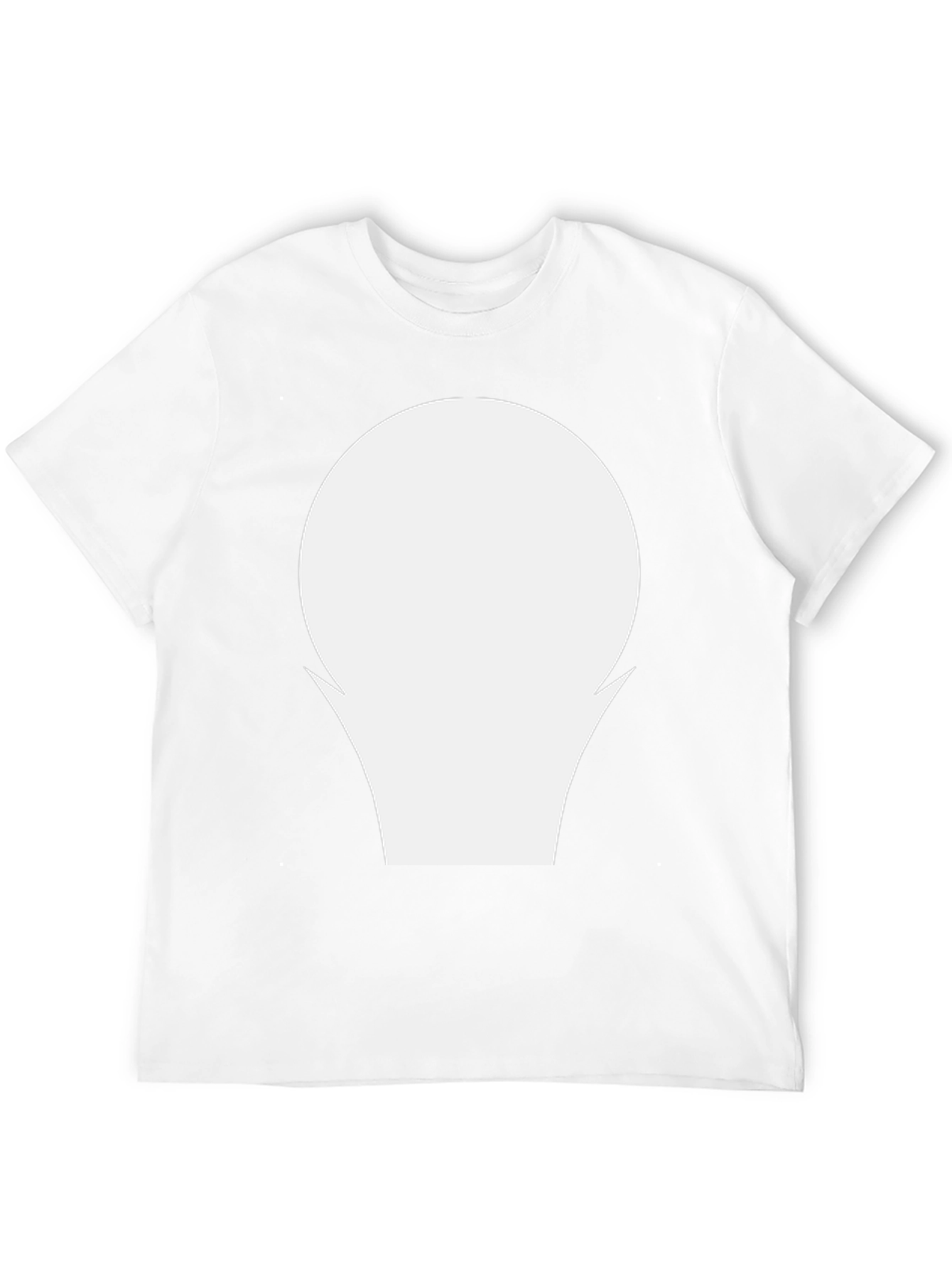 Minimalist Black T-Shirt with Abstract White Graphic