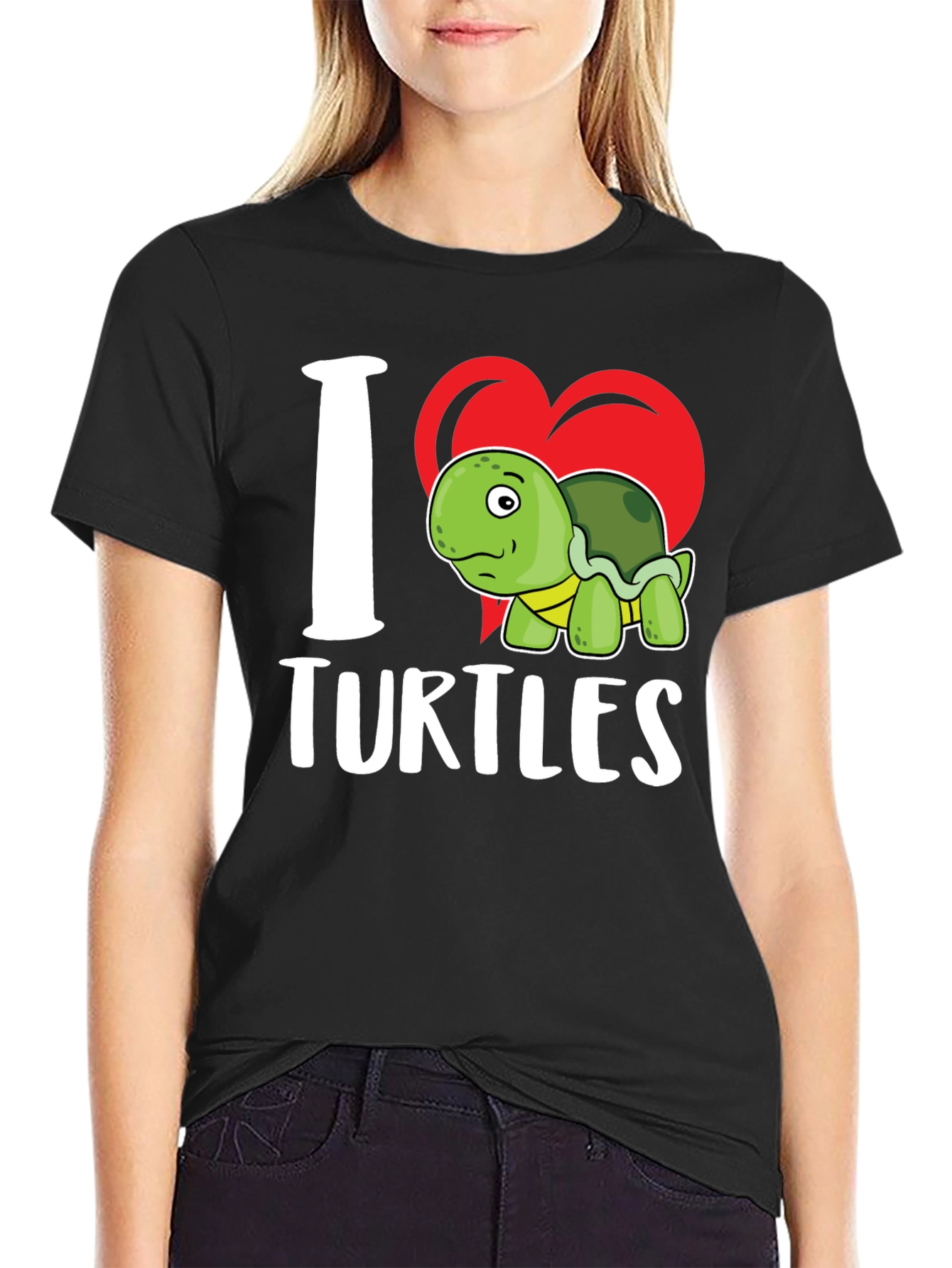 I Heart Turtles Graphic T-Shirt