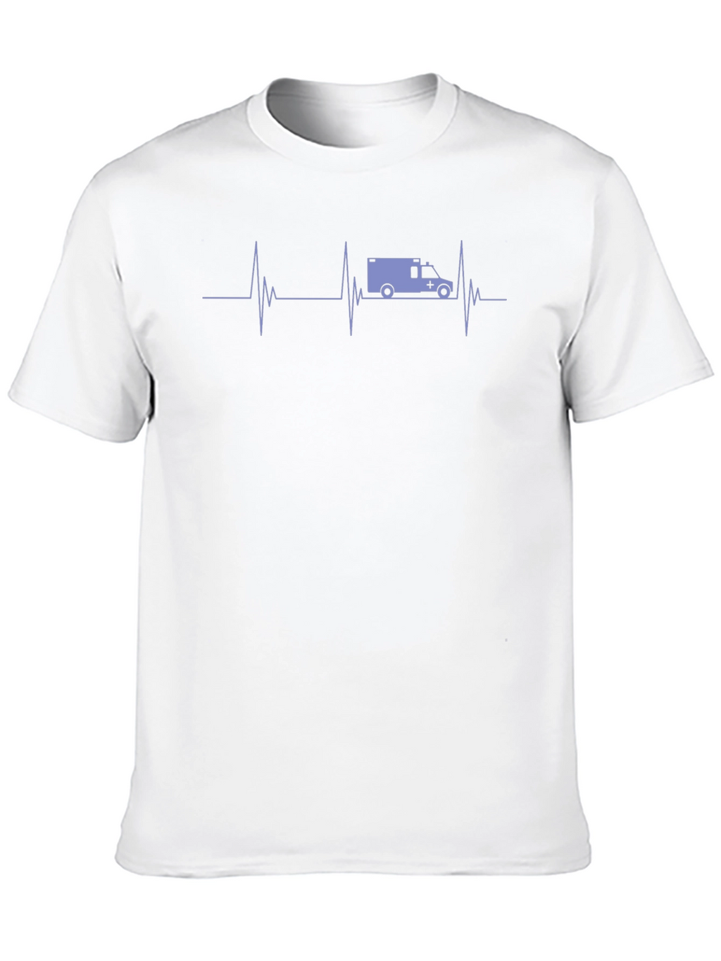 Ambulance Heartbeat Graphic Tee - Black
