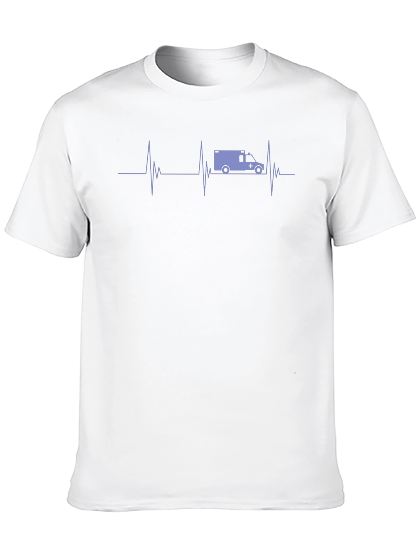 Ambulance Heartbeat Graphic Tee - Black